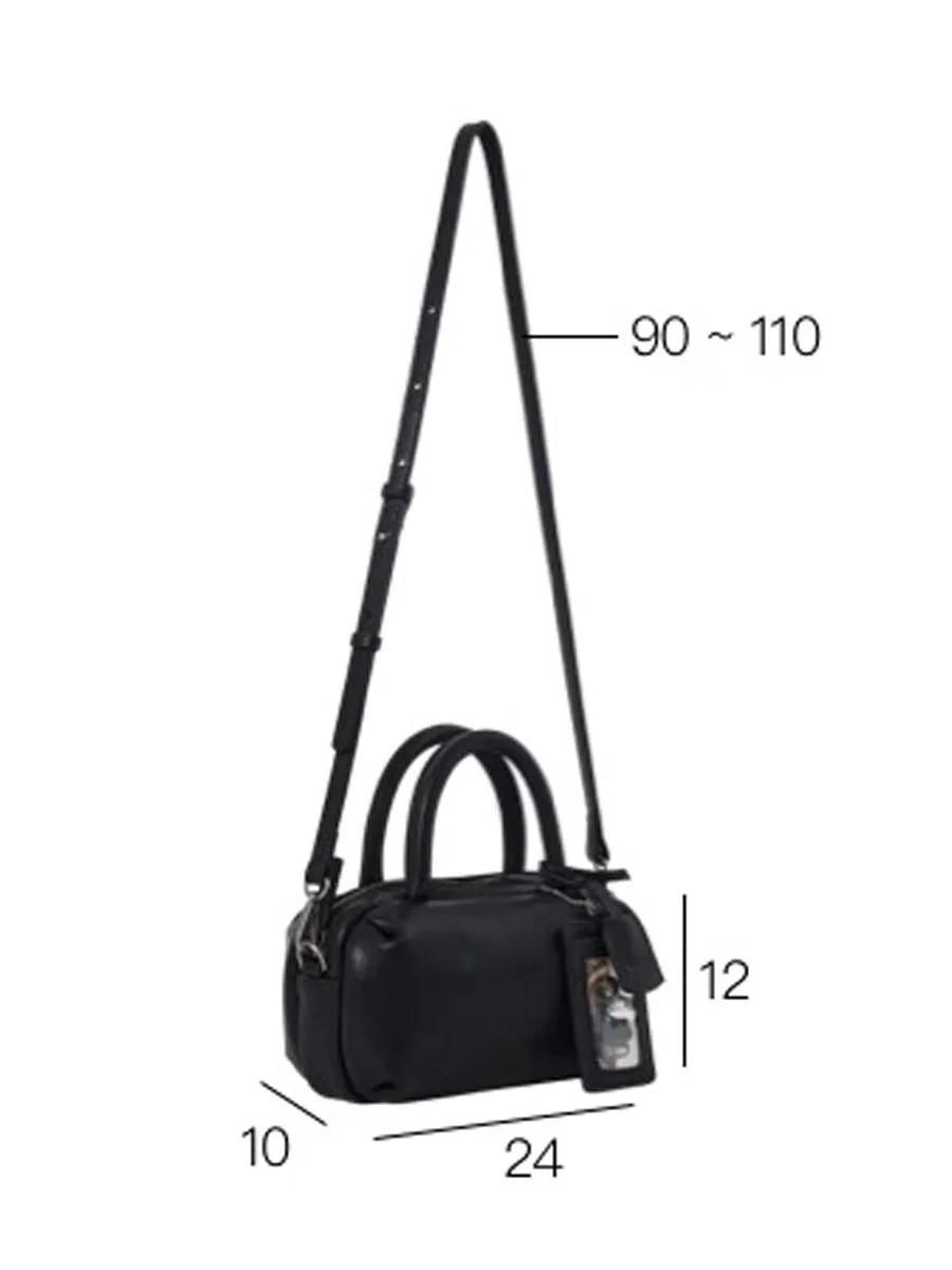 Small Tower Cowhide Leather Small Square Crossbody Bag