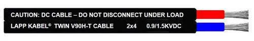 SOLAR PV 4MM UV STABLE HIGH QUALITY DOUBLE INSULATED POWER CABLE