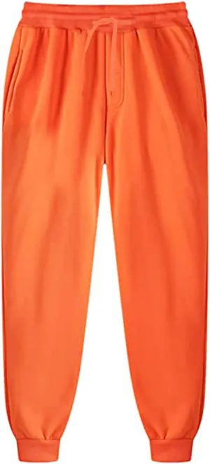 Sweatpants for Men Casual Baggy Work Hiking Joggers Athletic Jogging Running Pants Drawstring Stretch Waist Trouser