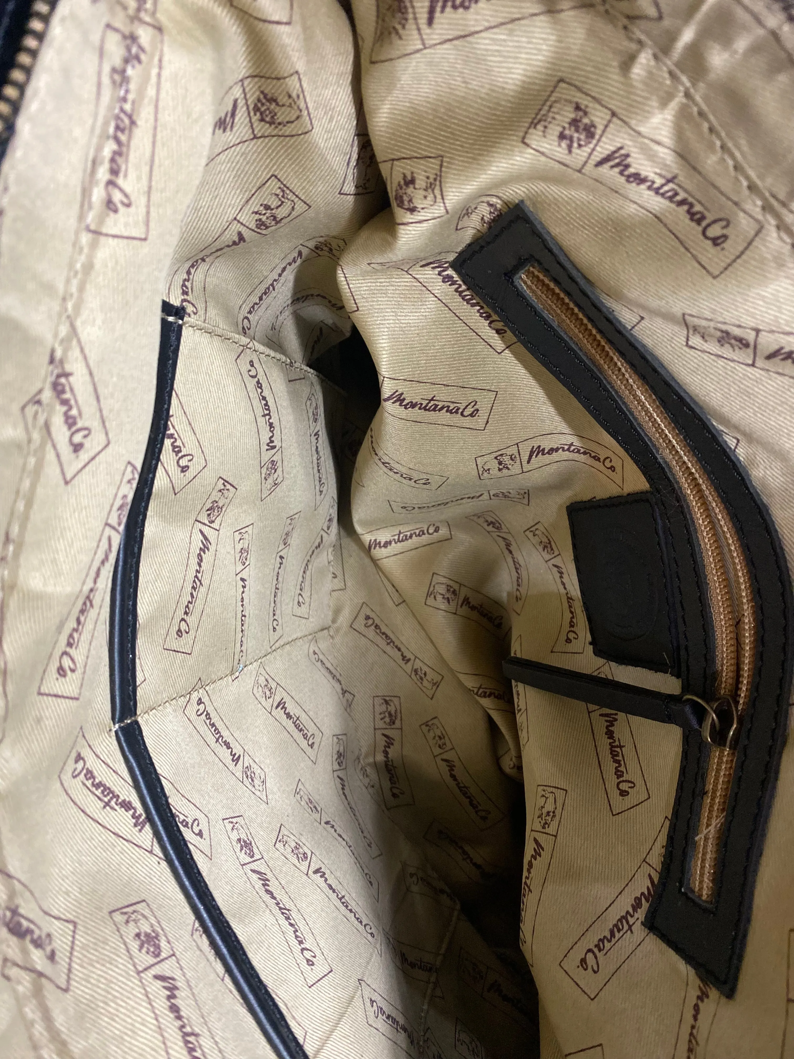 T-1264-2 MontanaCo Aztec With Pure Leather Concealed Carry Tote Bag