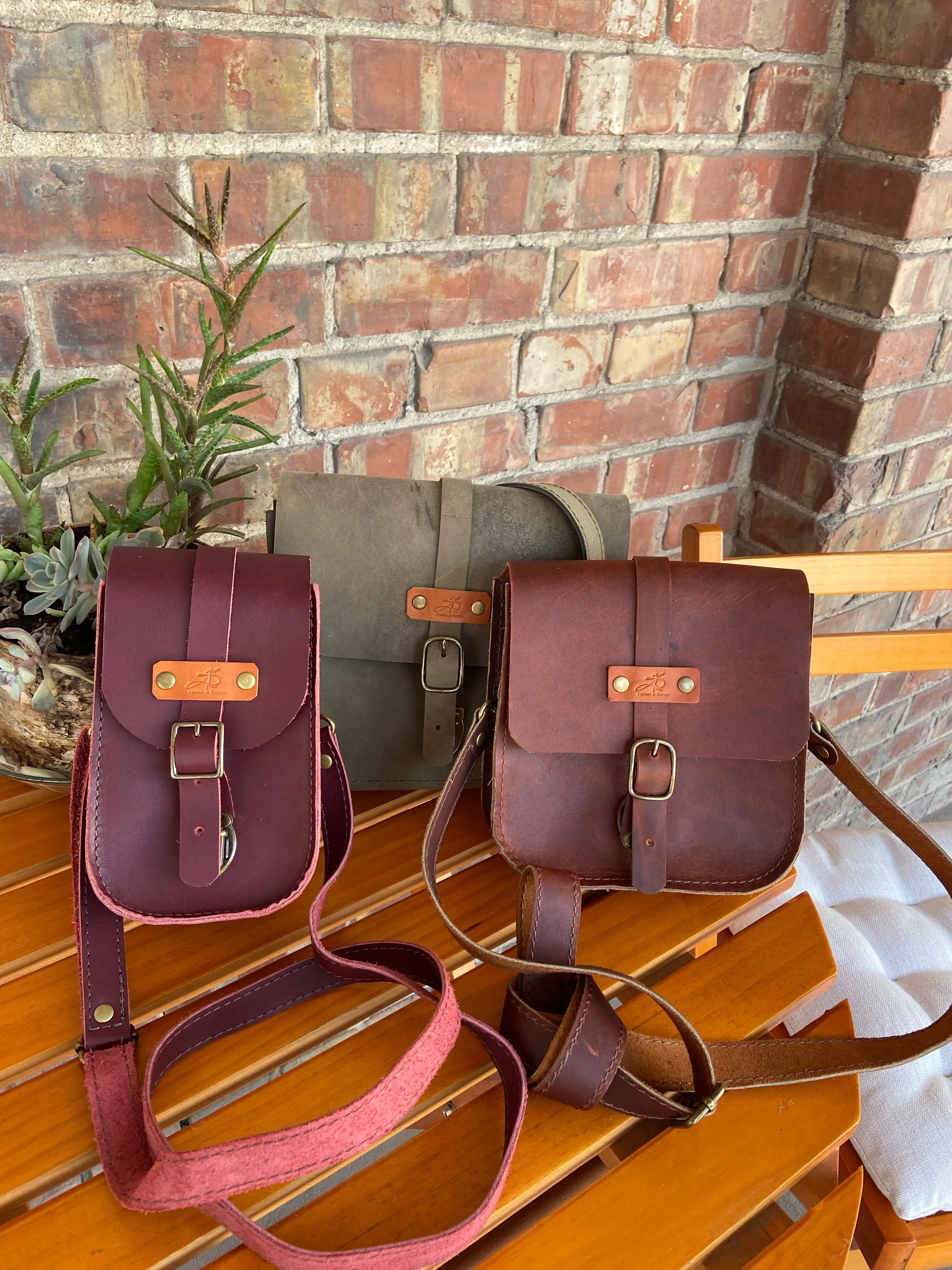 The Crossbody Bag: Lg., 3/4, Mini.