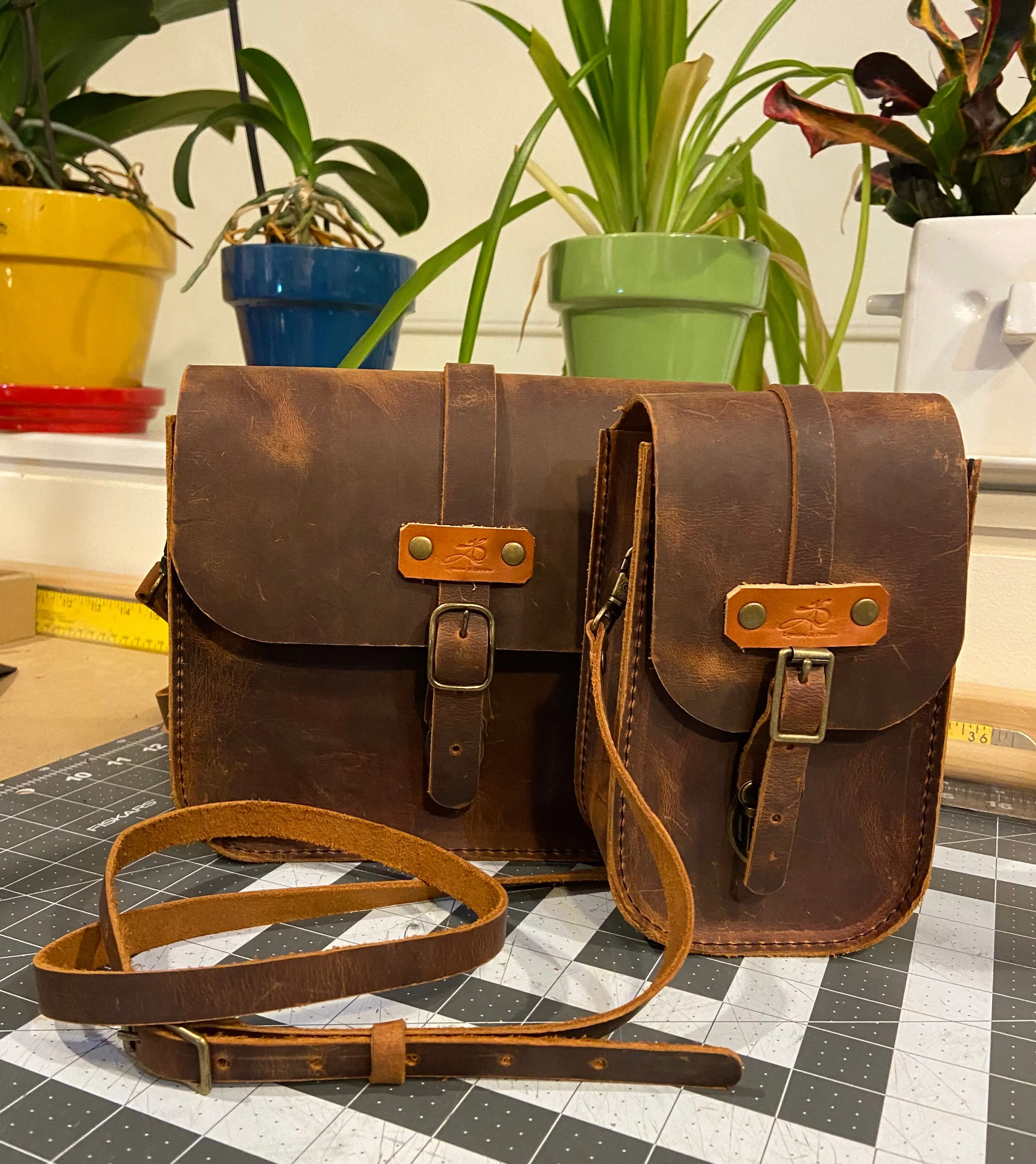 The Crossbody Bag: Lg., 3/4, Mini.