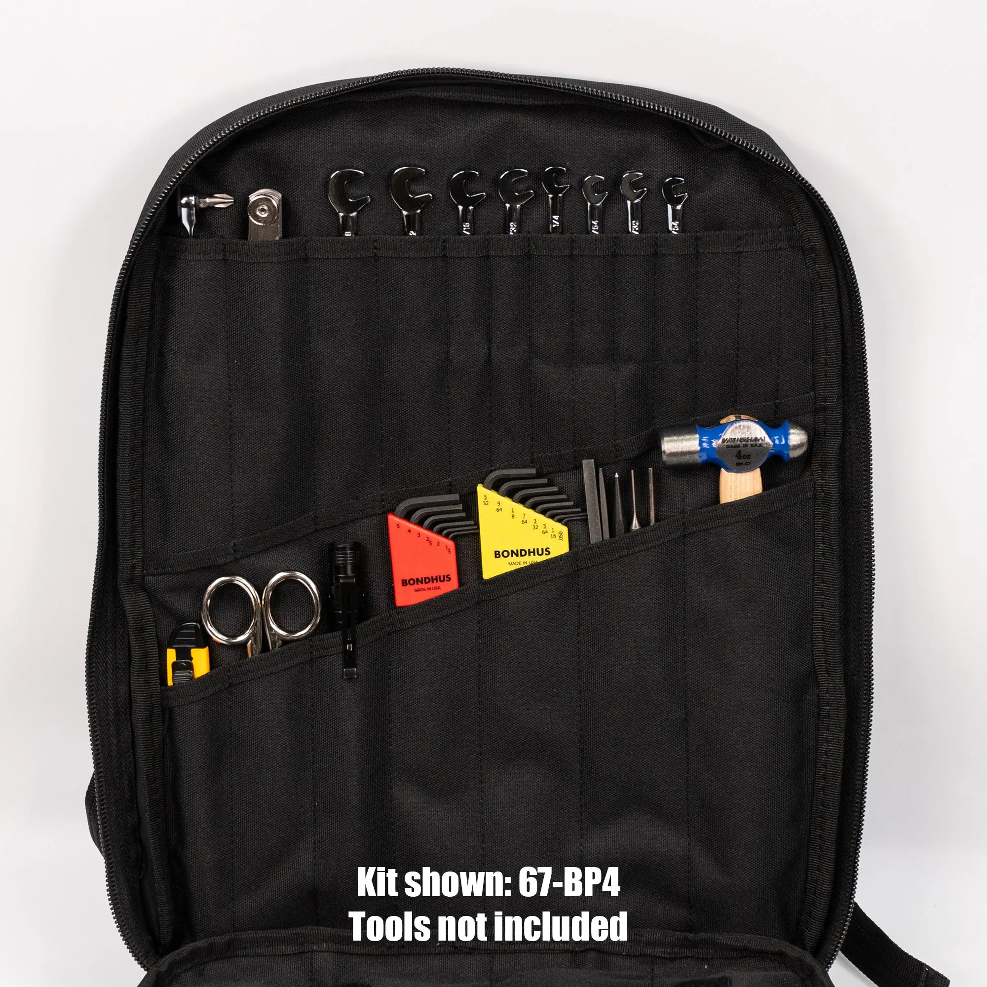 ToolPak™ 03100 4 Panel Backpack Zipper Tool Case