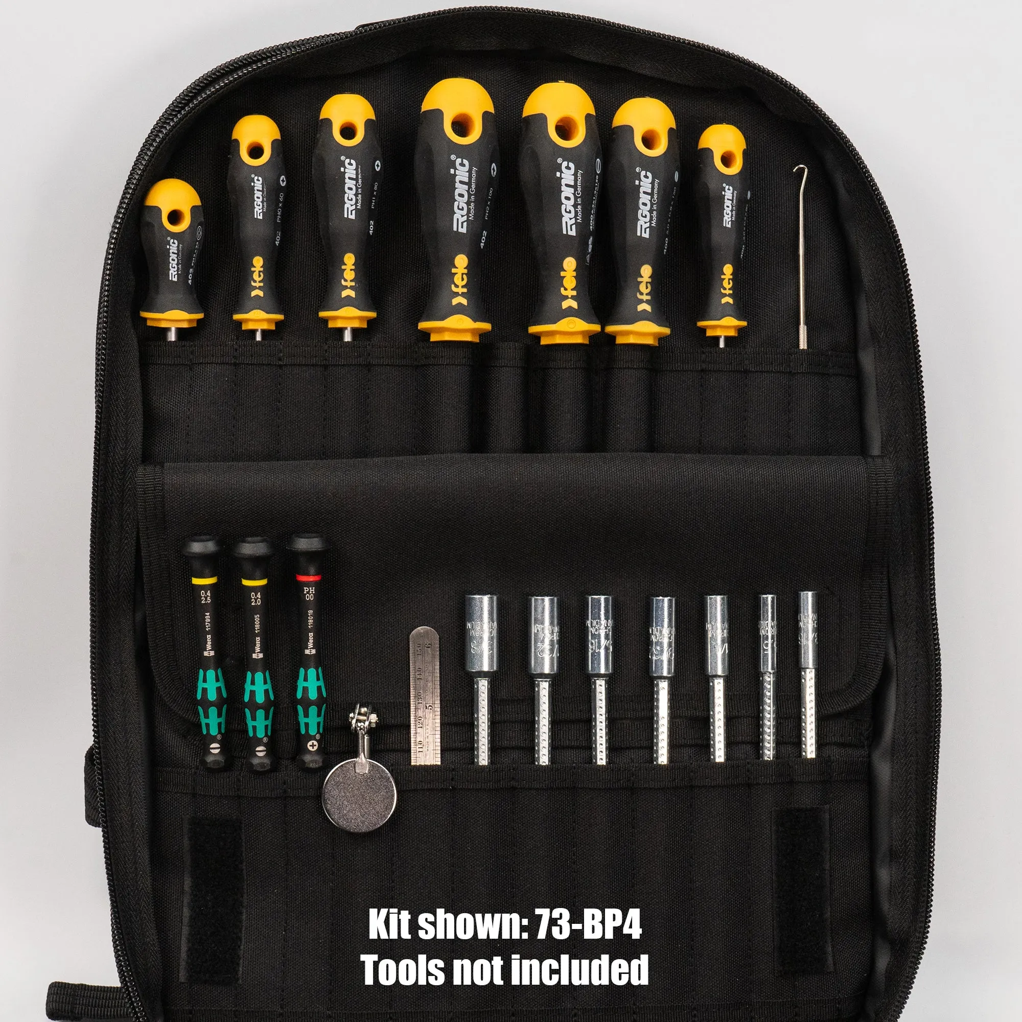 ToolPak™ 03100 4 Panel Backpack Zipper Tool Case