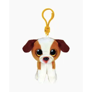Ty Beanie Boos Hugo the Brown & White Dog Clip