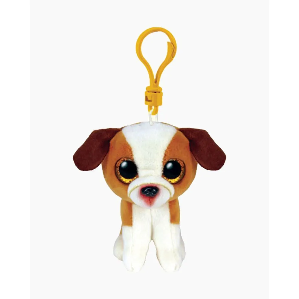Ty Beanie Boos Hugo the Brown & White Dog Clip
