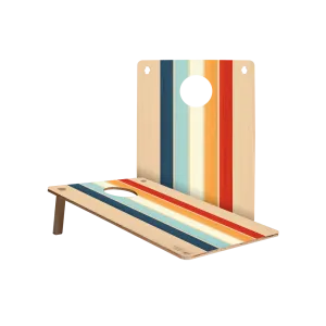 Vintage Wood Stripes Jamboree Cornhole Boards