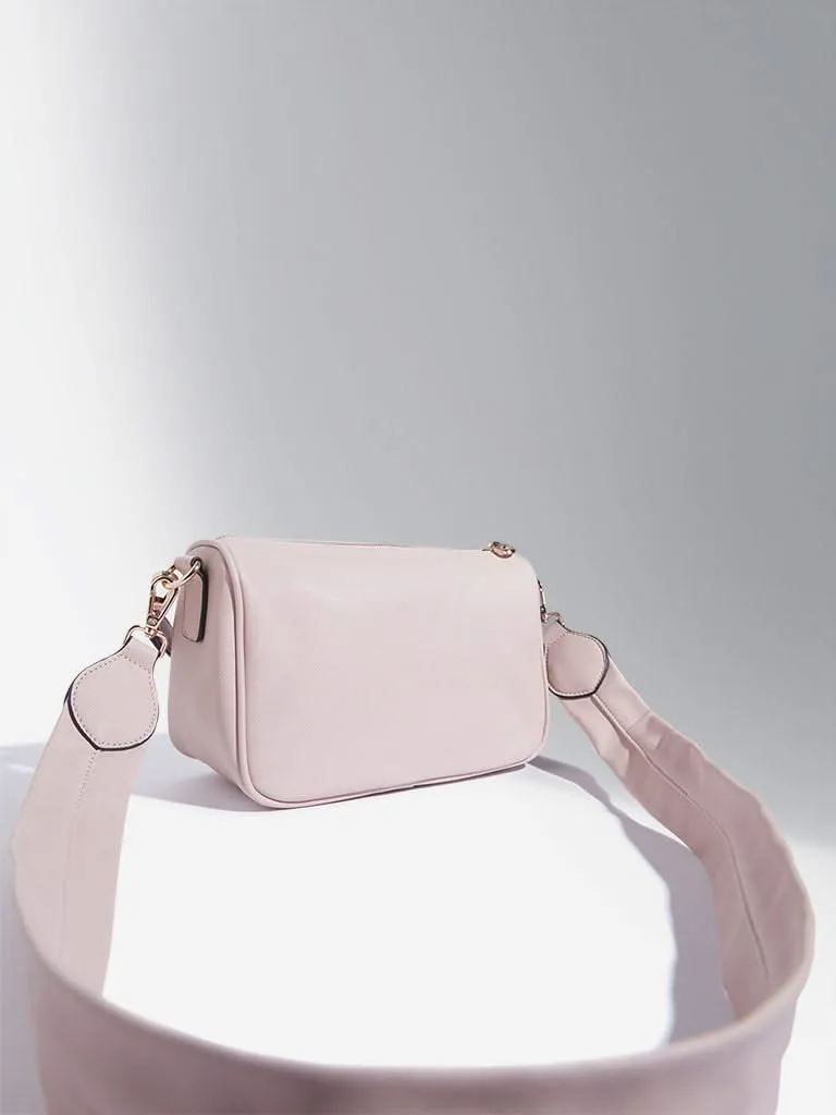 Chic Light Pink Elvis Crossbody Bag by Westside Accessories – Stylish and Versatile Handbag for Everyday Use