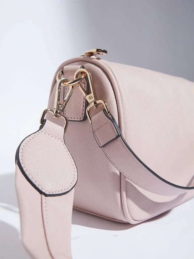 Chic Light Pink Elvis Crossbody Bag by Westside Accessories – Stylish and Versatile Handbag for Everyday Use