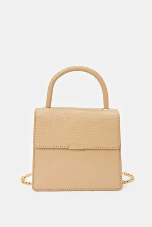 Women Beige Cross Body Bag
