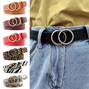 Womens Double Circle Belt